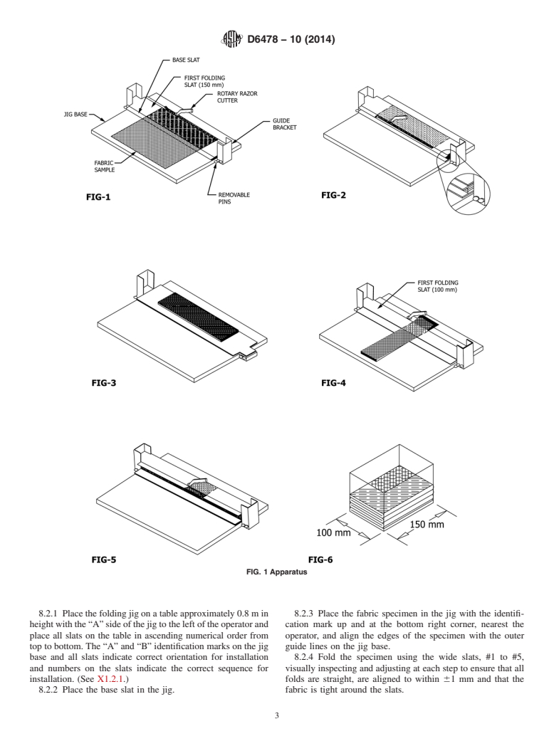 ASTM D6478-10(2014) - Standard Test Method for  Determining Specific Packability of Fabrics Used in Inflatable  Restraints