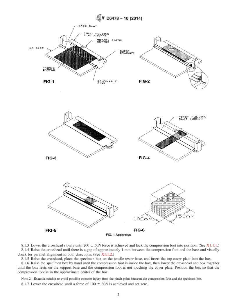 REDLINE ASTM D6478-10(2014) - Standard Test Method for  Determining Specific Packability of Fabrics Used in Inflatable  Restraints