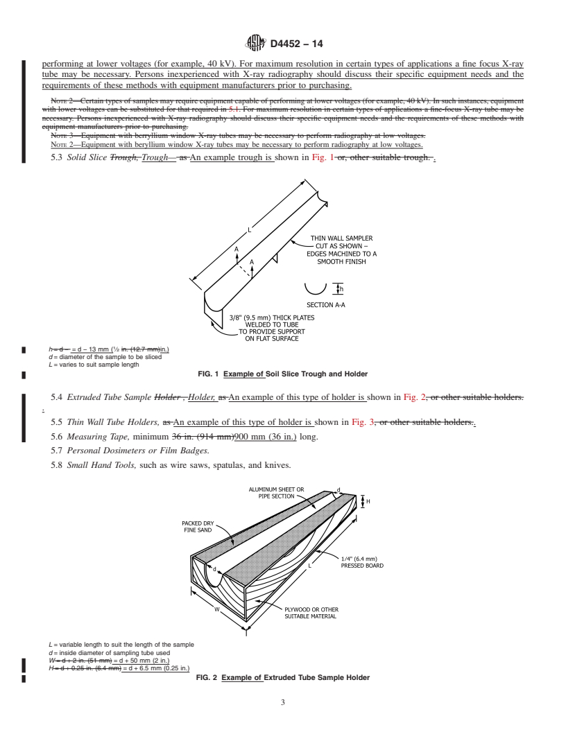 REDLINE ASTM D4452-14 - Standard Practice for  X-Ray Radiography of Soil Samples