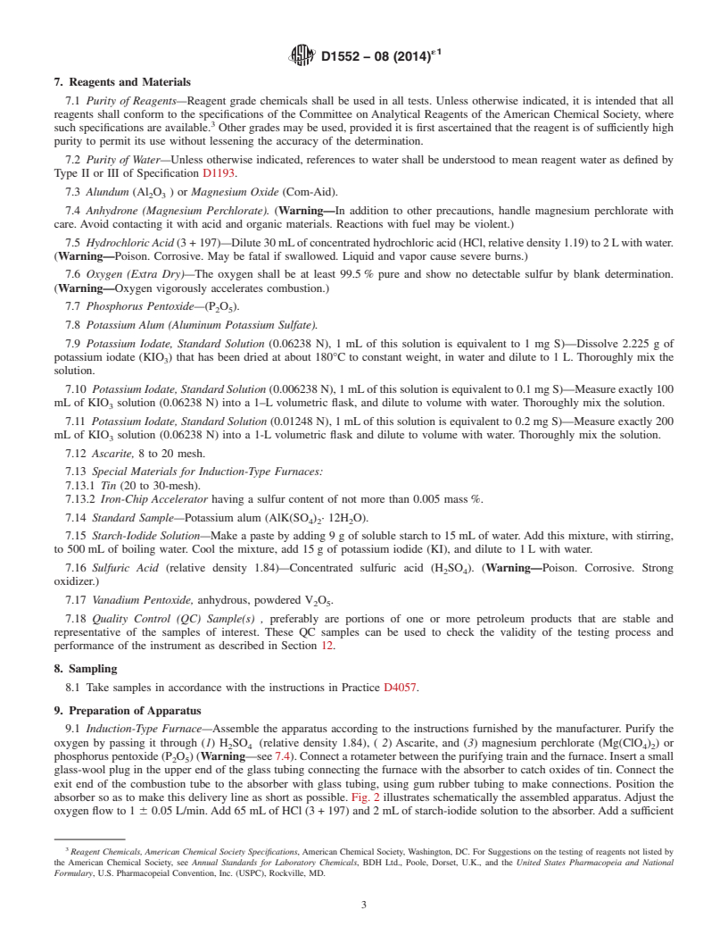 REDLINE ASTM D1552-08(2014)e1 - Standard Test Method for  Sulfur in Petroleum Products &#40;High-Temperature Method&#41;