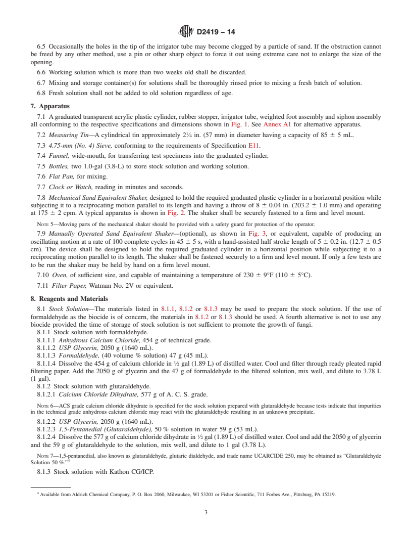 REDLINE ASTM D2419-14 - Standard Test Method for  Sand Equivalent Value of Soils and Fine Aggregate