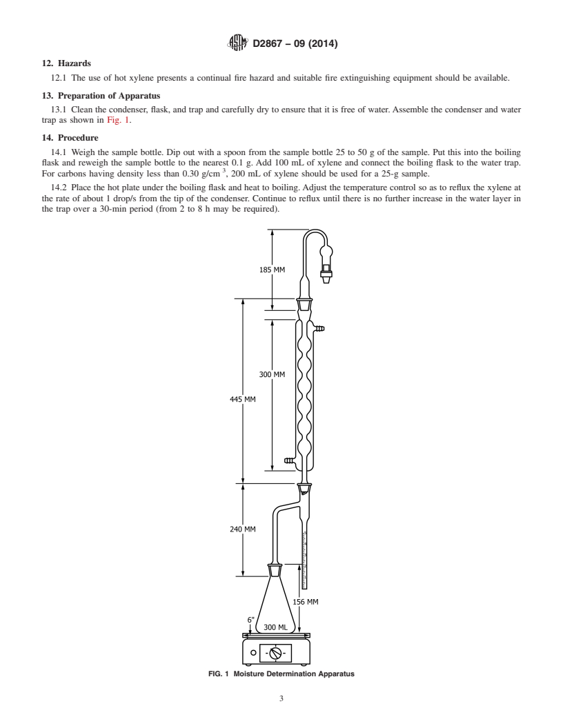 REDLINE ASTM D2867-09(2014) - Standard Test Methods for  Moisture in Activated Carbon