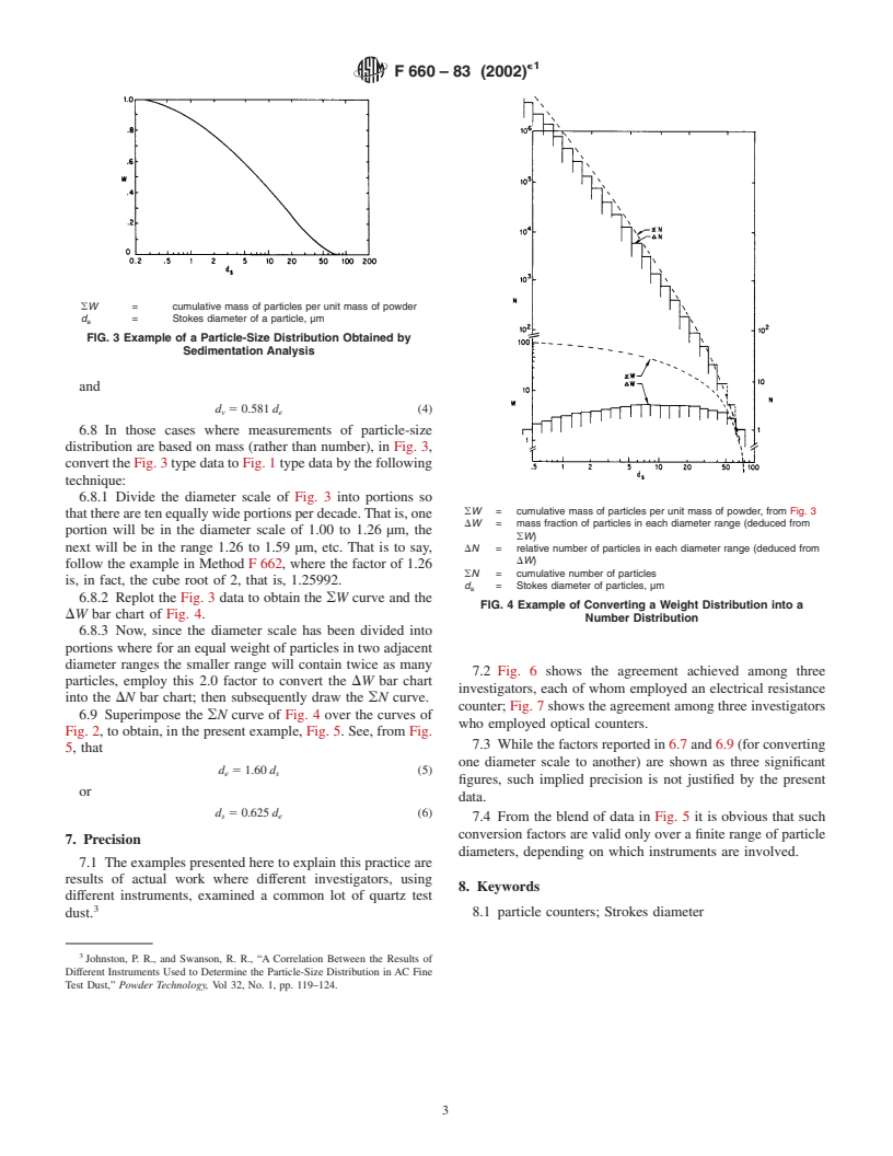 ASTM F660-83(2002)e1 - Standard Practice for Comparing Particle Size in the Use of Alternative Types of Particle Counters