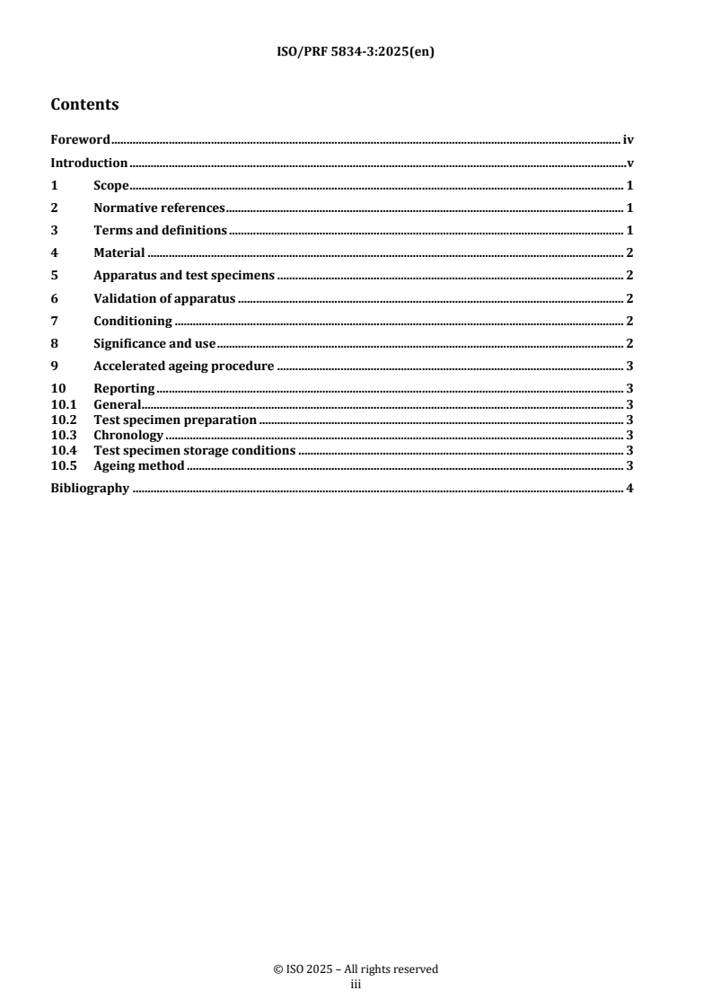 REDLINE ISO/PRF 5834-3 - Implants for surgery — Ultra-high-molecular-weight polyethylene — Part 3: Accelerated ageing methods after gamma irradiation in air
Released:12. 05. 2025
