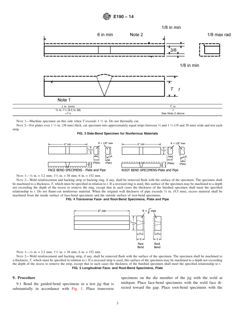 ASTM E190-14 - Standard Test Method for  Guided Bend Test for Ductility of Welds