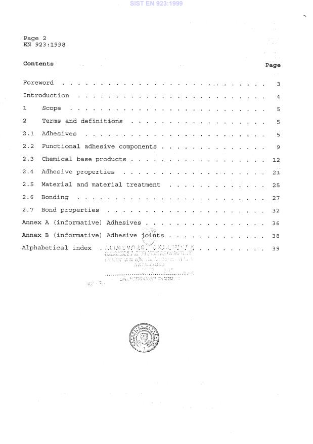 EN 923:1998 EN 923:1999 - Page 4 preview