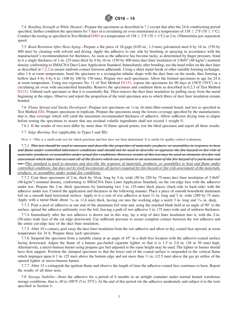 ASTM C916-14 - Standard Specification for Adhesives for Duct Thermal ...