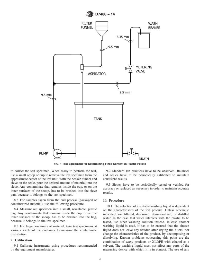 ASTM D7486-14 - Standard Test Method for  Measurement of Fines and Dust Particles on Plastic Pellets  by Wet Analysis