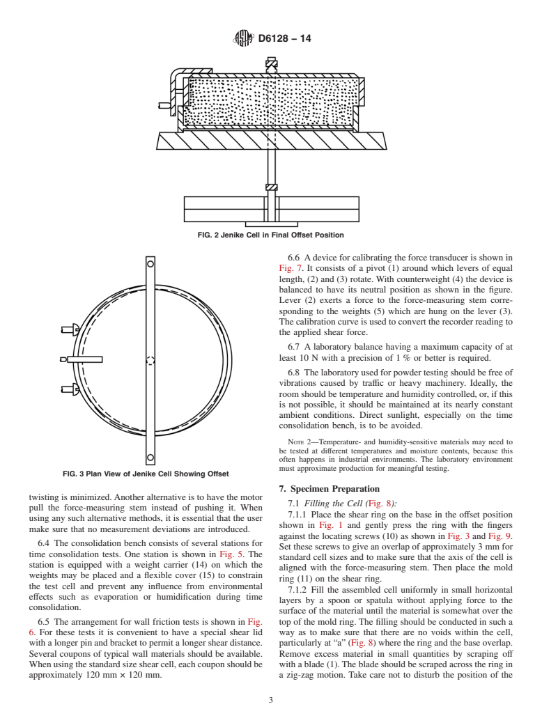 ASTM D6128-14 - Standard Test Method for  Shear Testing of Bulk Solids Using the Jenike Shear Cell