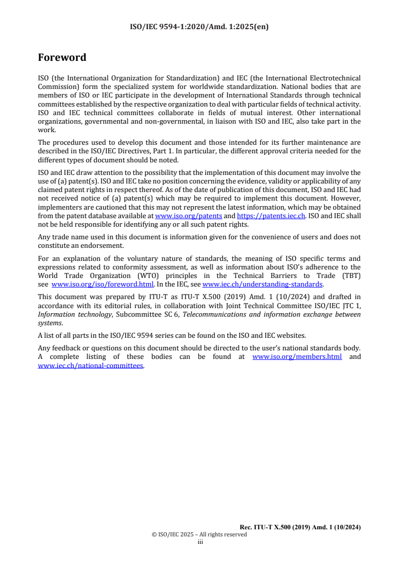 ISO/IEC 9594-1:2020/Amd 1:2025 - Information technology — Open systems interconnection — Part 1: The Directory: Overview of concepts, models and services — Amendment 1: Miscellaneous enhancements
Released:16. 05. 2025