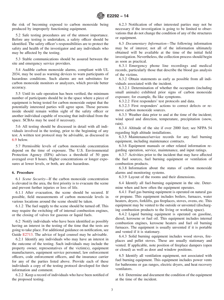 ASTM E2292-14 - Standard Guide for  Field Investigation of Carbon Monoxide Poisoning Incidents