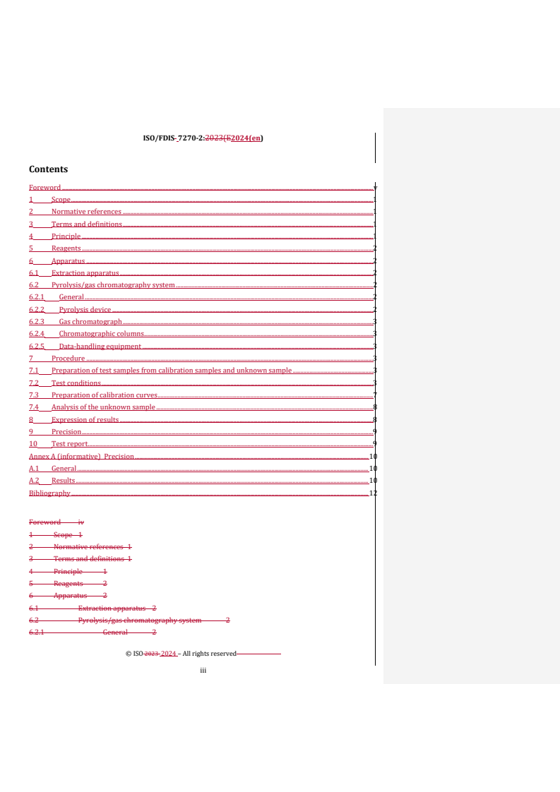 REDLINE ISO/FDIS 7270-2 - Rubber — Analysis by pyrolytic gas-chromatographic methods — Part 2: Determination of styrene/butadiene/isoprene ratio
Released:21. 02. 2024