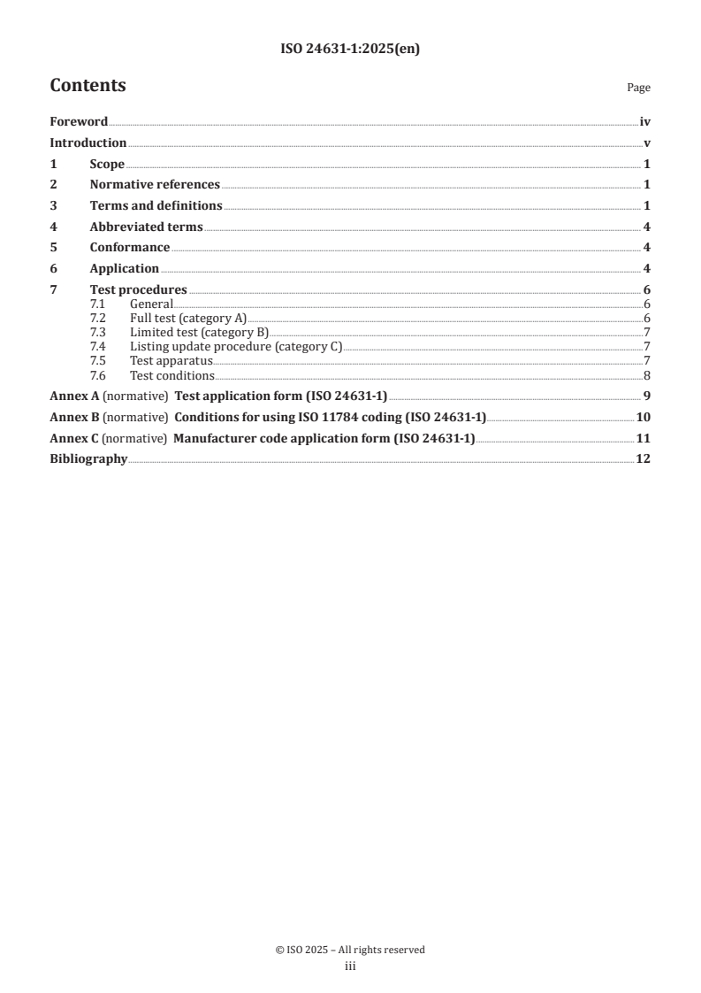 ISO 24631-1:2025 - Radiofrequency identification of animals — Part 1: Evaluation of conformance of RFID transponders with ISO 11784 and ISO 11785 (including granting and use of a manufacturer code)
Released:21. 02. 2025