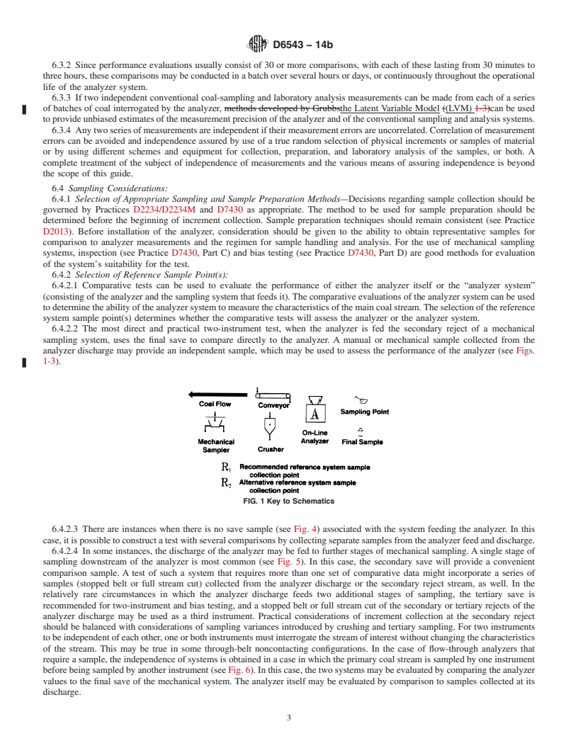 REDLINE ASTM D6543-14b - Standard Guide to  the Evaluation of Measurements Made by Online Coal Analyzers