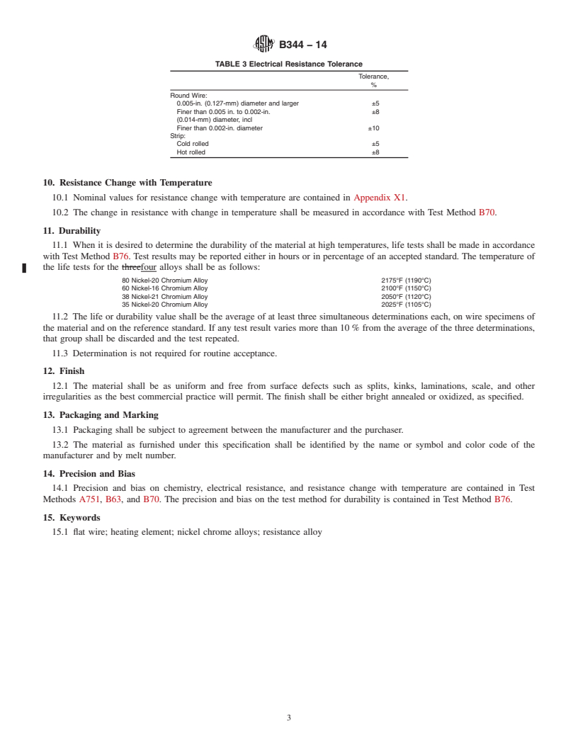 REDLINE ASTM B344-14 - Standard Specification for Drawn or Rolled Nickel-Chromium and Nickel-Chromium-Iron Alloys  for  Electrical Heating Elements