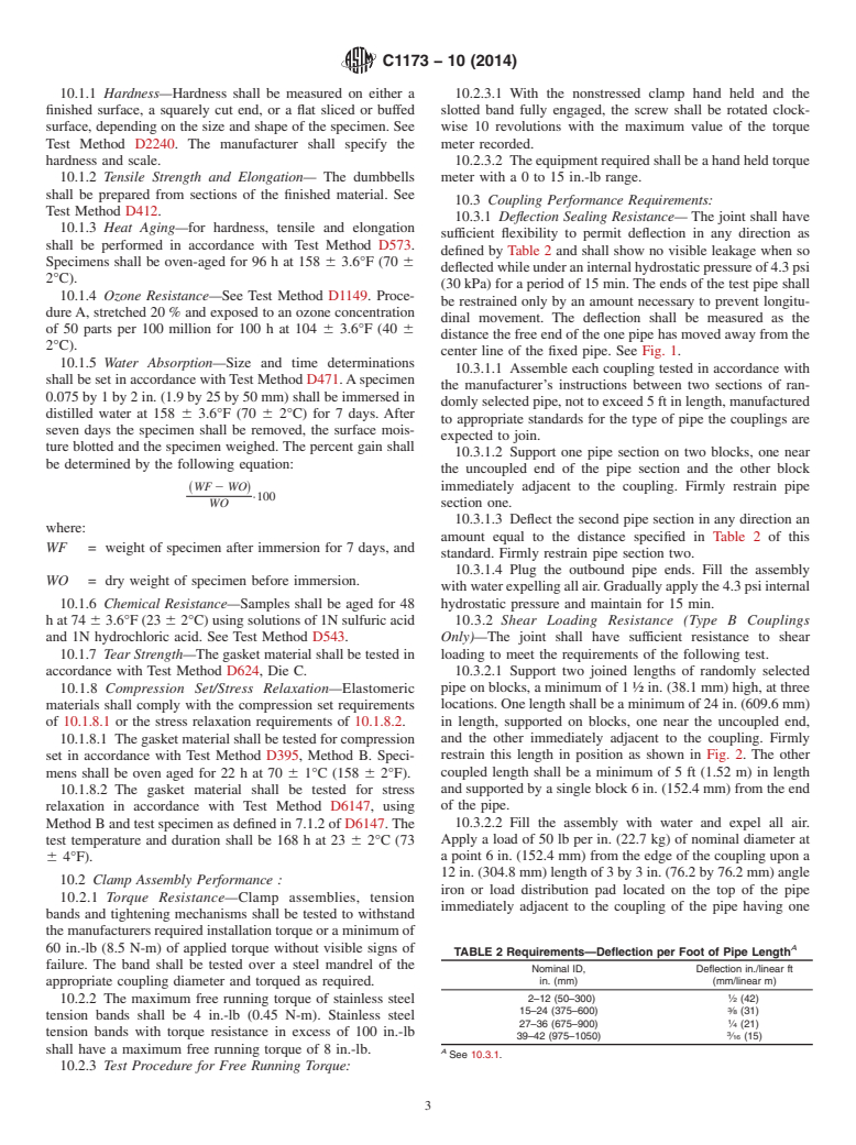 ASTM C1173-10(2014) - Standard Specification for  Flexible Transition Couplings for Underground Piping Systems