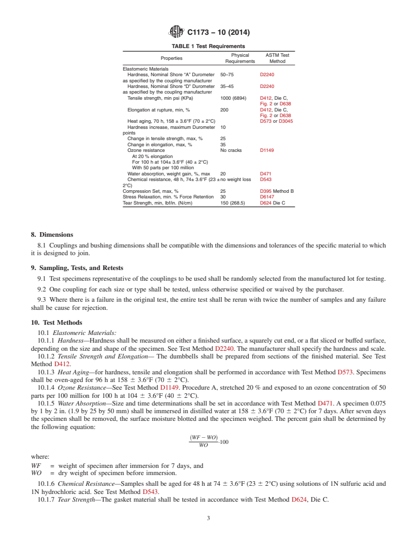 REDLINE ASTM C1173-10(2014) - Standard Specification for  Flexible Transition Couplings for Underground Piping Systems