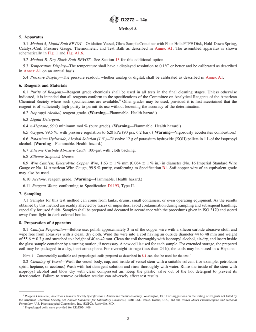 REDLINE ASTM D2272-14a - Standard Test Method for  Oxidation Stability of Steam Turbine Oils by Rotating Pressure   Vessel