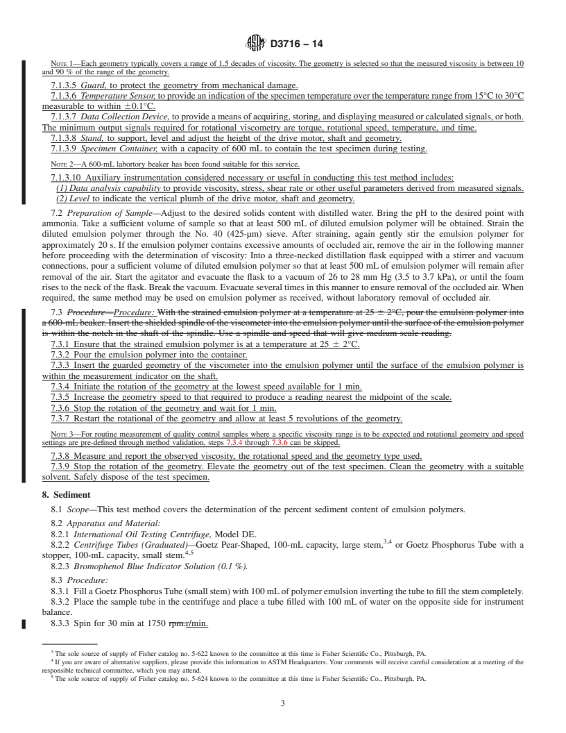 REDLINE ASTM D3716-14 - Standard Test Methods for  Use of Emulsion Polymers in Floor Polishes