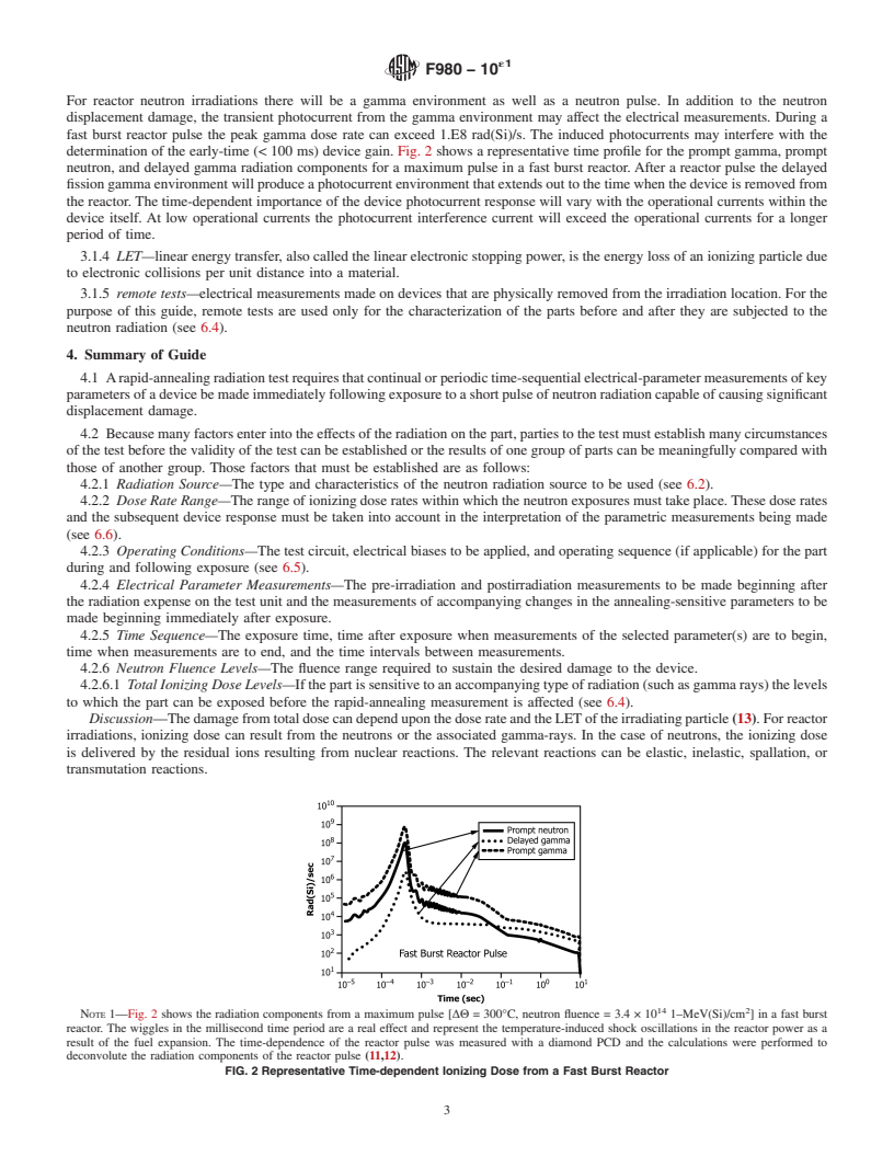 REDLINE ASTM F980-10e1 - Standard Guide for  Measurement of Rapid Annealing of Neutron-Induced Displacement   Damage in Silicon Semiconductor Devices