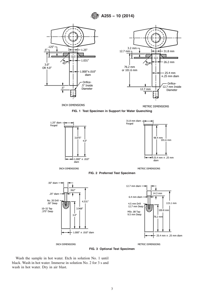 ASTM A255-10(2014) - Standard Test Methods for Determining Hardenability of Steel