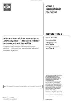ISO 11108:2025 ISO/DIS 11108:2024 - Page 3 preview