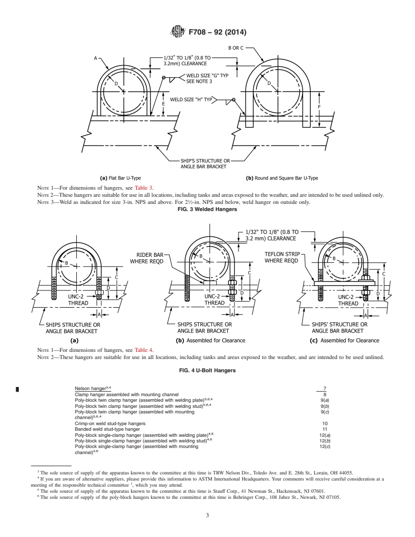 REDLINE ASTM F708-92(2014) - Standard Practice for  Design and Installation of Rigid Pipe Hangers