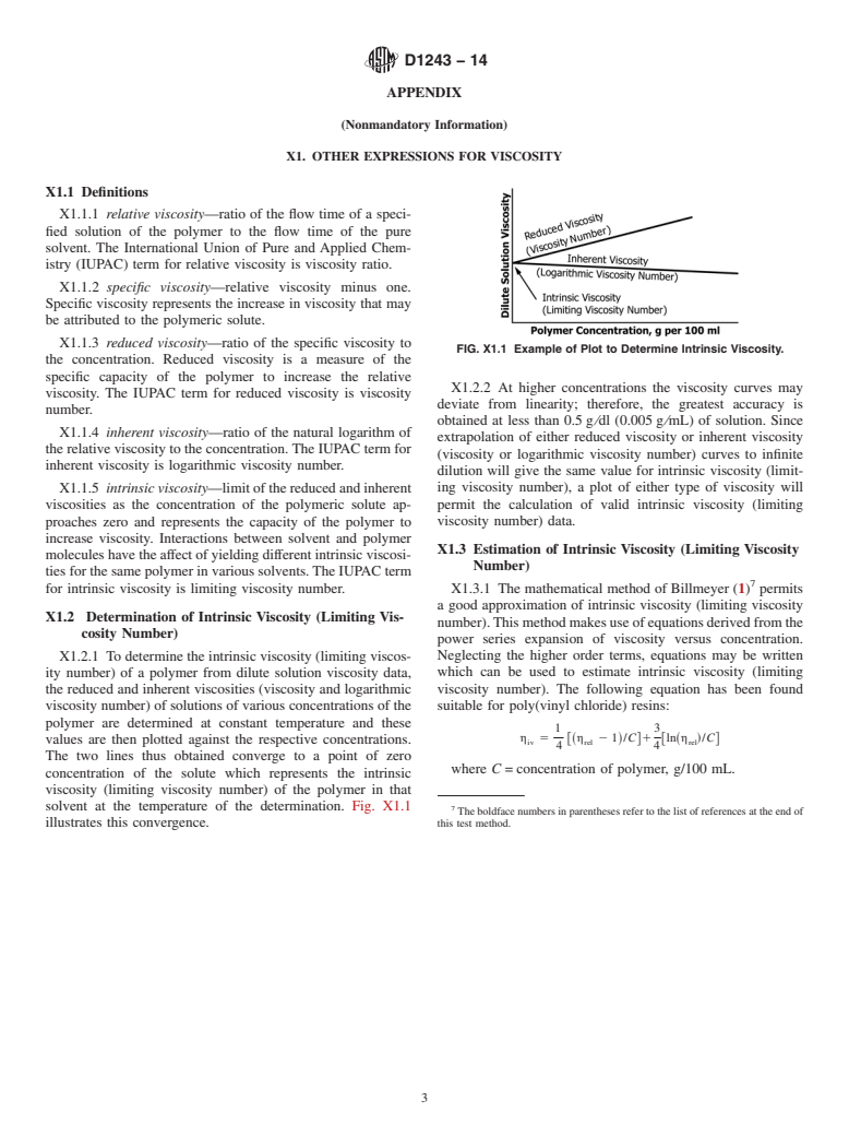 ASTM D1243-14 - Standard Test Method for  Dilute Solution Viscosity of Vinyl Chloride Polymers