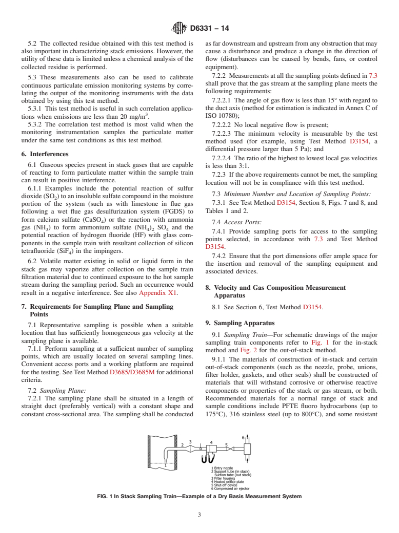 ASTM D6331-14 - Standard Test Method for  Determination of Mass Concentration of Particulate Matter from  Stationary Sources at Low Concentrations &#40;Manual Gravimetric Method&#41;