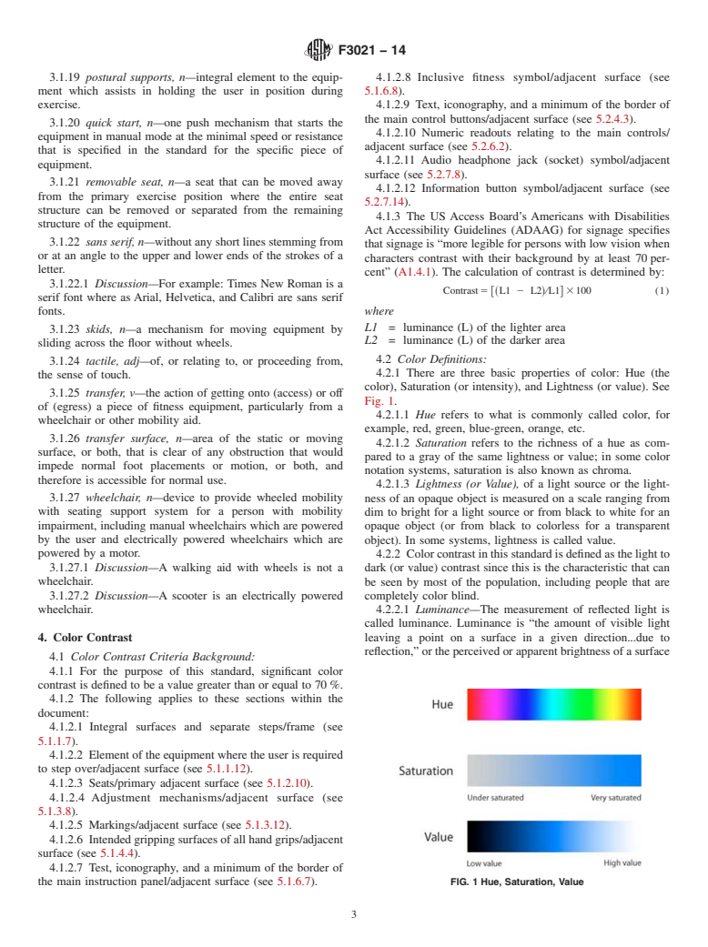 ASTM F3021-14 - Standard Specification for Universal Design of Fitness Equipment for Inclusive Use by  Persons with Functional Limitations and Impairments