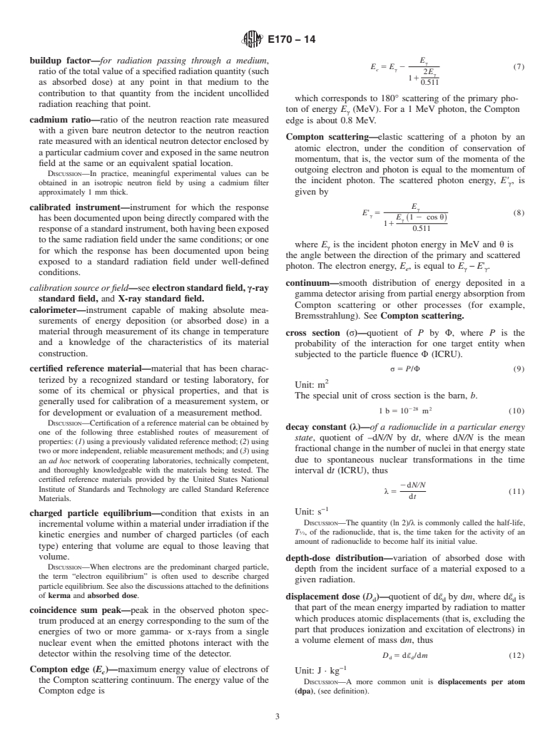 ASTM E170-14 - Standard Terminology Relating to  Radiation Measurements and Dosimetry