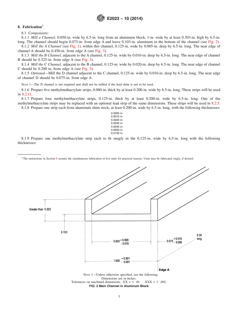 REDLINE ASTM E2023-10(2014) - Standard Practice for  Fabrication of Neutron Radiographic Sensitivity Indicators