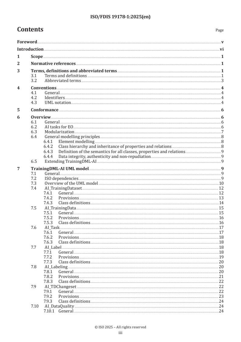 ISO/FDIS 19178-1 ISO/FDIS 19178-1 - Geographic information — Training data markup language for artificial intelligence — Part 1: Conceptual model
Released:21. 02. 2025