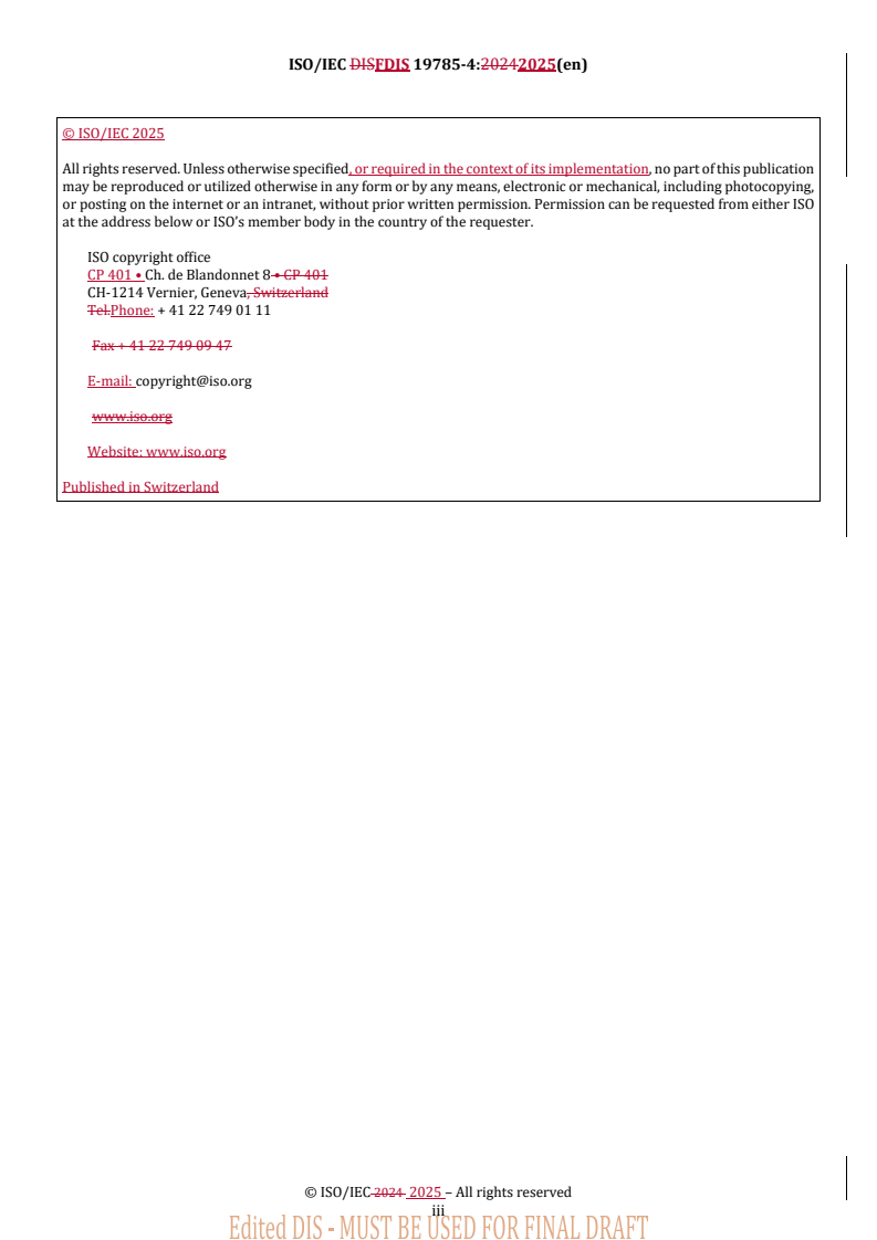 REDLINE ISO/IEC FDIS 19785-4 - Information technology — Common Biometric Exchange Formats Framework — Part 4: Security block format specifications
Released:12. 03. 2025