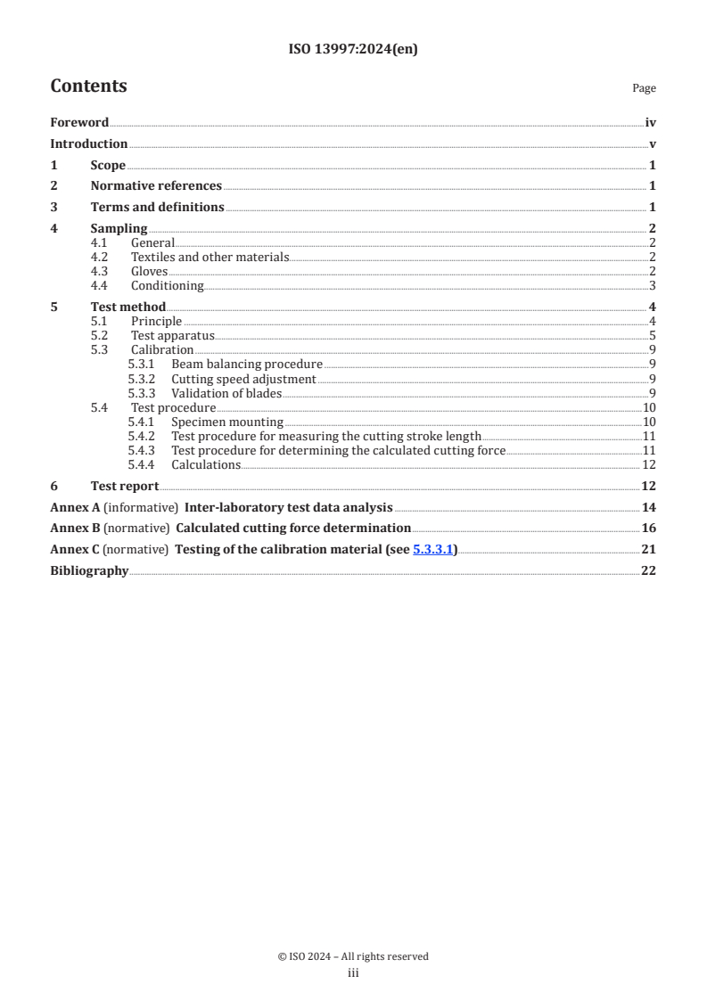 ISO 13997:2024 - Protective clothing — Mechanical properties — Determination of resistance to cutting by sharp objects
Released:11. 10. 2024