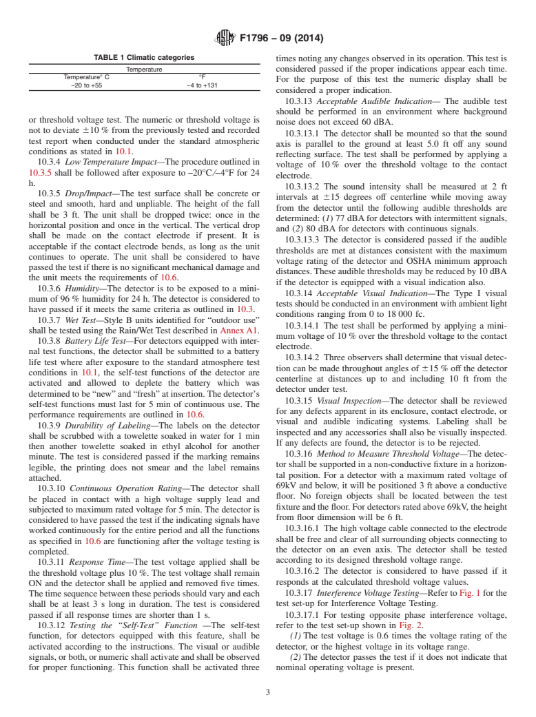 ASTM F1796-09(2014) - Standard Specification for  High Voltage Detectors&mdash;Part 1 Capacitive Type to be Used  for Voltages Exceeding 600 Volts AC