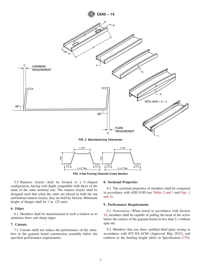 ASTM C645-14 - Standard Specification for  Nonstructural Steel Framing Members