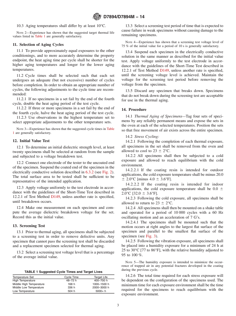 ASTM D7894/D7894M-14 - Standard Test Method for Thermal Endurance of Coating Powders Used for Integral Bus  Bar Insulation Systems