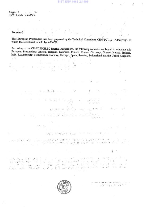 ENV 1965-2:1995 ENV 1965-2 1998 - Page 4 preview