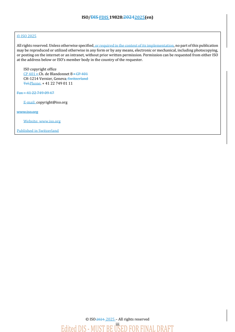 REDLINE ISO/FDIS 19828 - Welding for aerospace applications — Visual inspection of welds
Released:15. 04. 2025