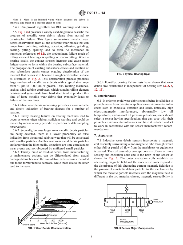 ASTM D7917-14 - Standard Practice for Inductive Wear Debris Sensors in Gearbox and Drivetrain Applications