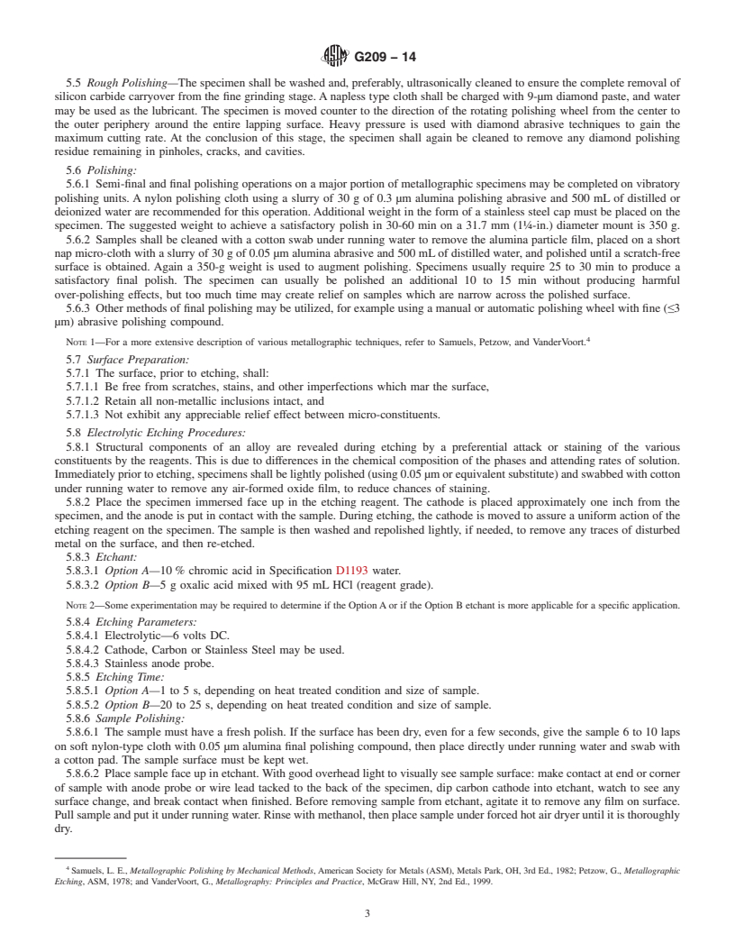 REDLINE ASTM G209-14 - Standard Practice for Detecting mu-phase in Wrought Nickel-Rich, Chromium, Molybdenum-Bearing  Alloys