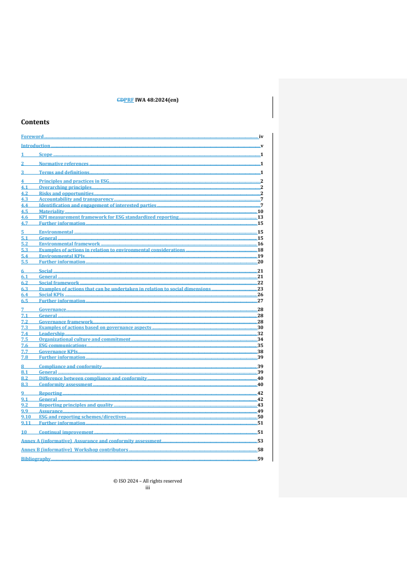 REDLINE IWA 48:2024 - Framework for implementing environmental, social and governance (ESG) principles
Released:10/29/2024