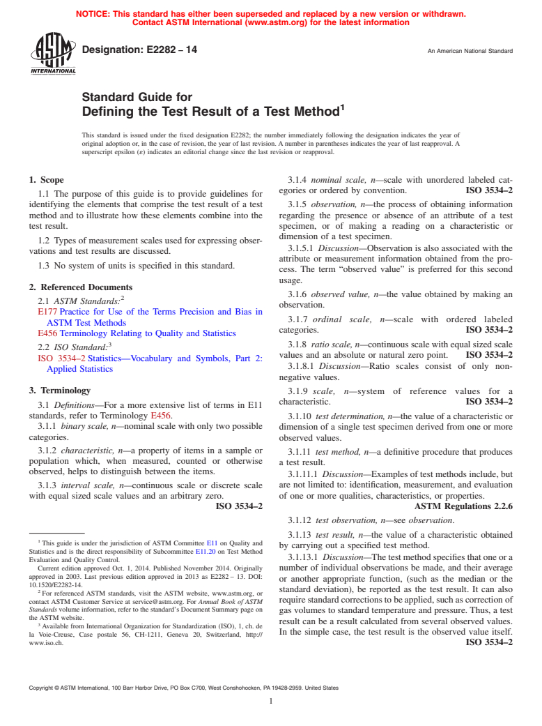 ASTM E2282-14 - Standard Guide for  Defining the Test Result of a Test Method