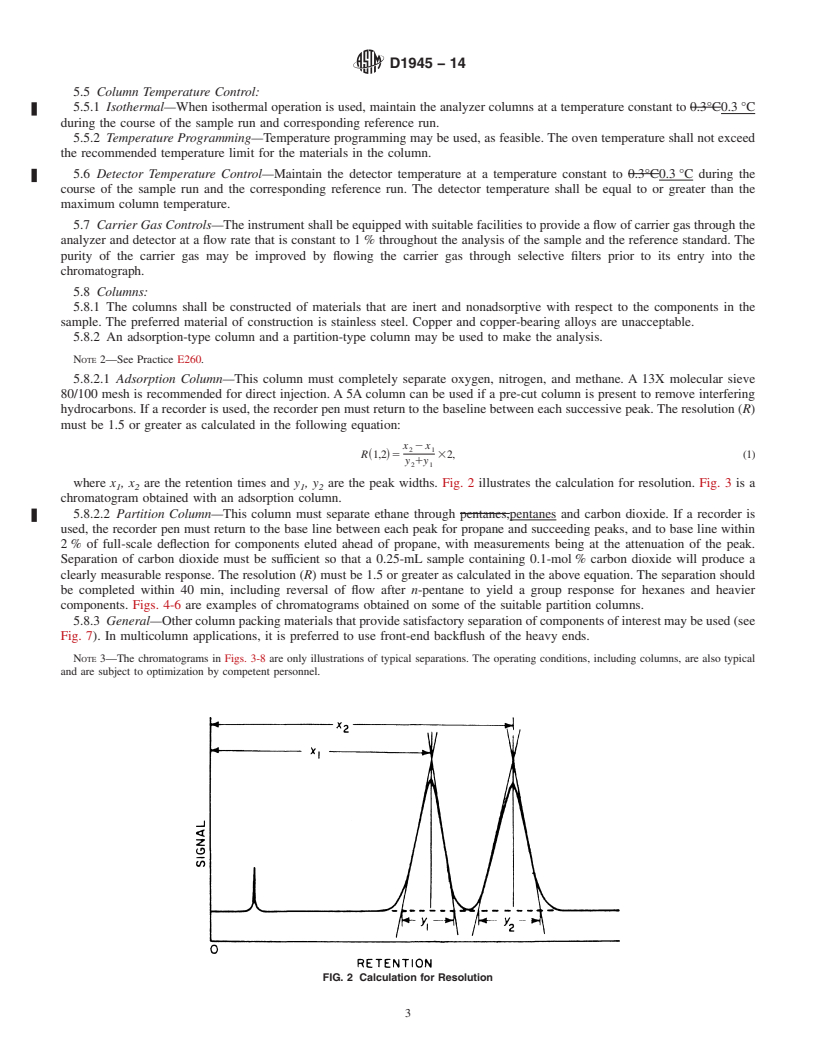 REDLINE ASTM D1945-14 - Standard Test Method for  Analysis of Natural Gas by Gas Chromatography