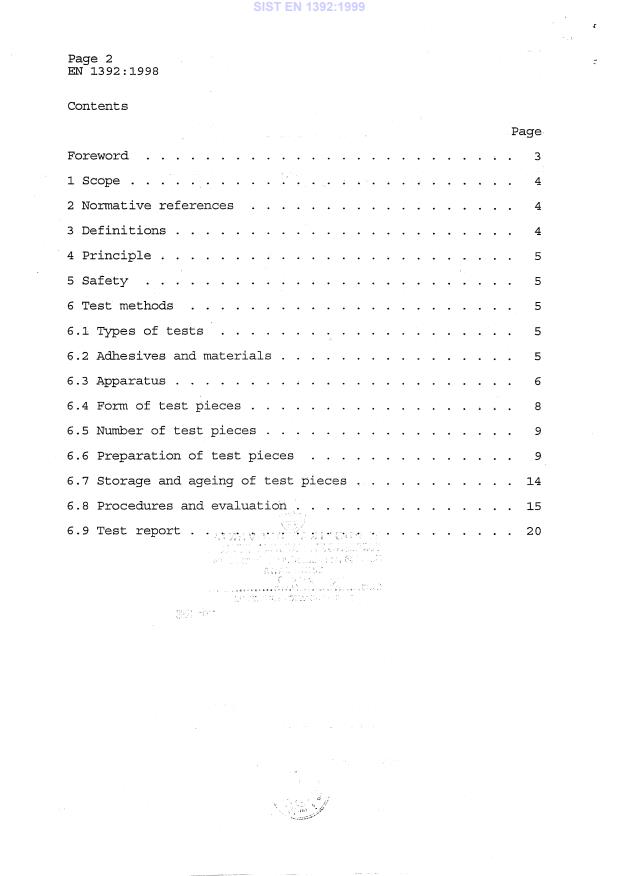 EN 1392:1998 EN 1392:1999 - Page 4 preview