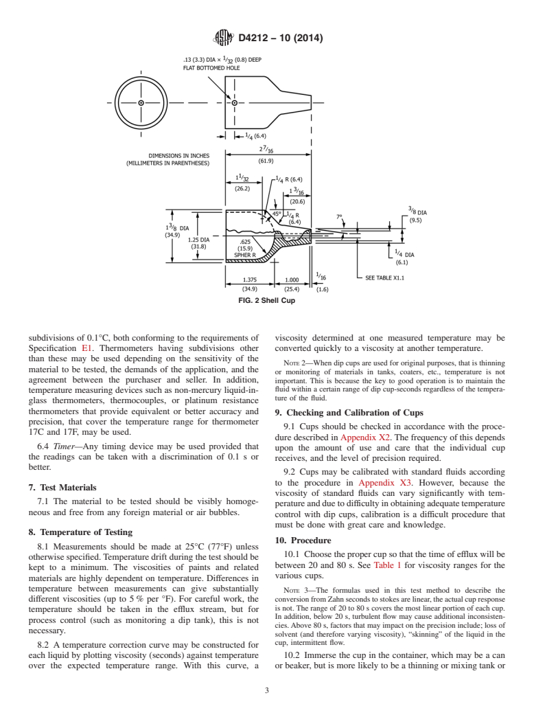 ASTM D4212-10(2014) - Standard Test Method for Viscosity by Dip-Type Viscosity Cups