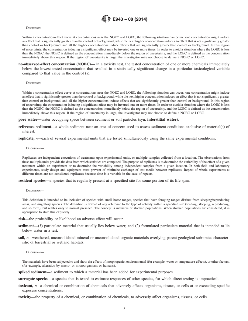 REDLINE ASTM E943-08(2014) - Standard Terminology Relating to  Biological Effects and Environmental Fate (Withdrawn 2023)