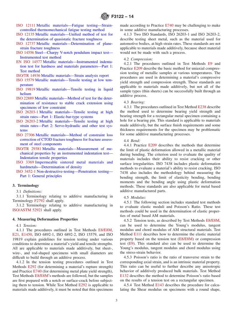 ASTM F3122-14 - Standard Guide For Evaluating Mechanical Properties Of ...