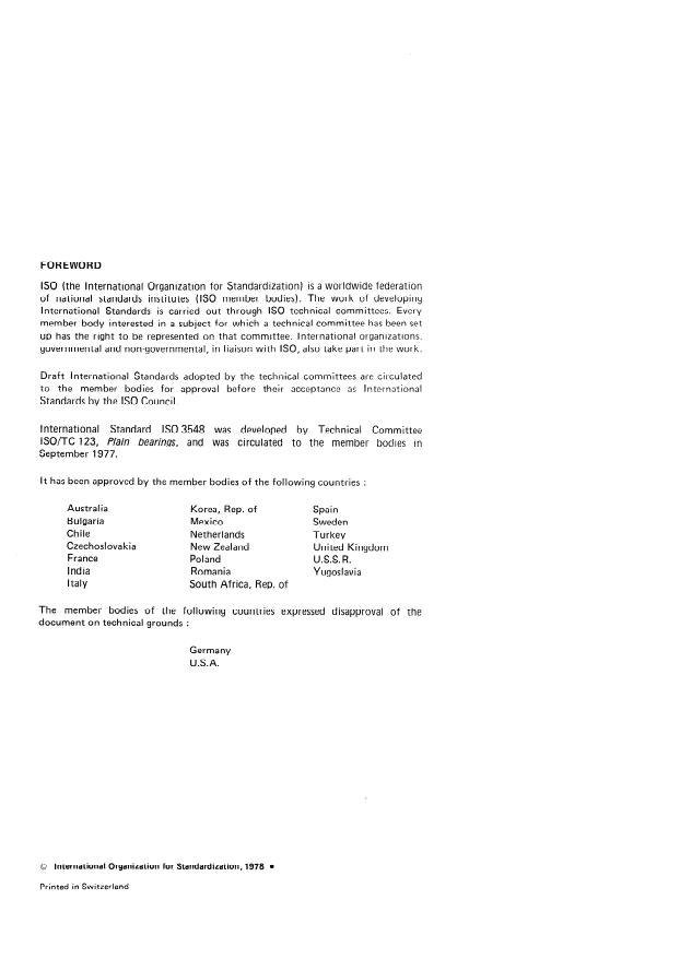 ISO 3548:1978 ISO 3548:1978 - Plain bearings -- Thin-walled half bearings -- Dimensions, tolerances and methods of checking - Page 2 preview